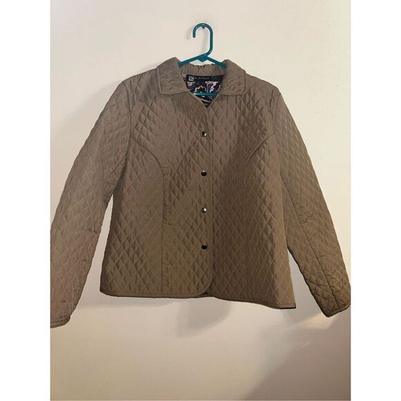 Button up quilted jacket size 14 - Picture 2 of 5
